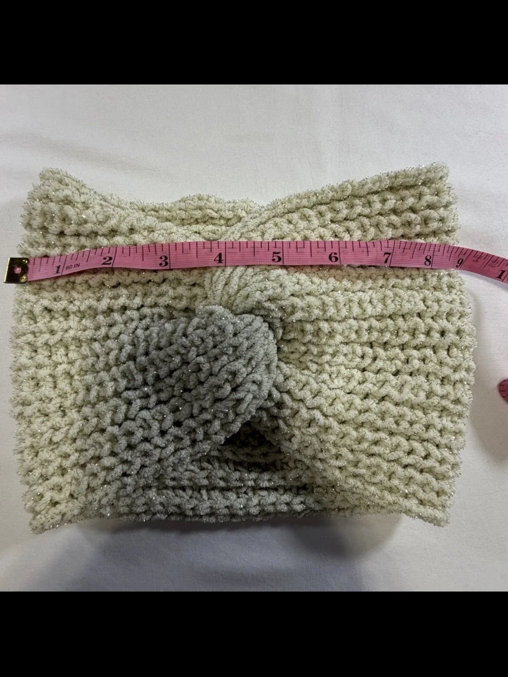 Chunky Knit Twist Headband - Cream